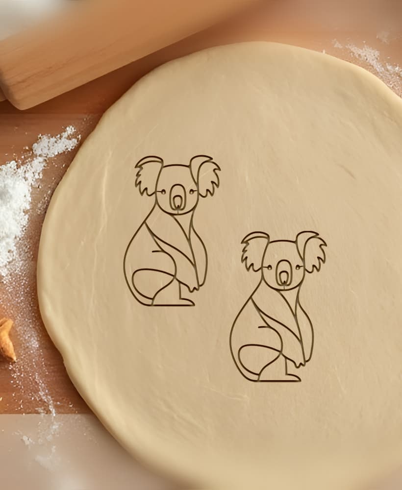 Koala Cookie Cutter, Biscuit Cutter 3d model