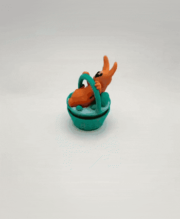 Easter Clicker (Bunny in a Basket) 3d model
