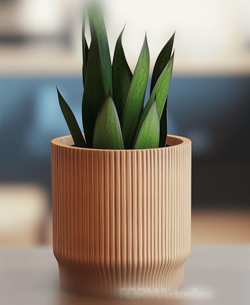 Planter with drip tray - FORMAstudios P020 3d model