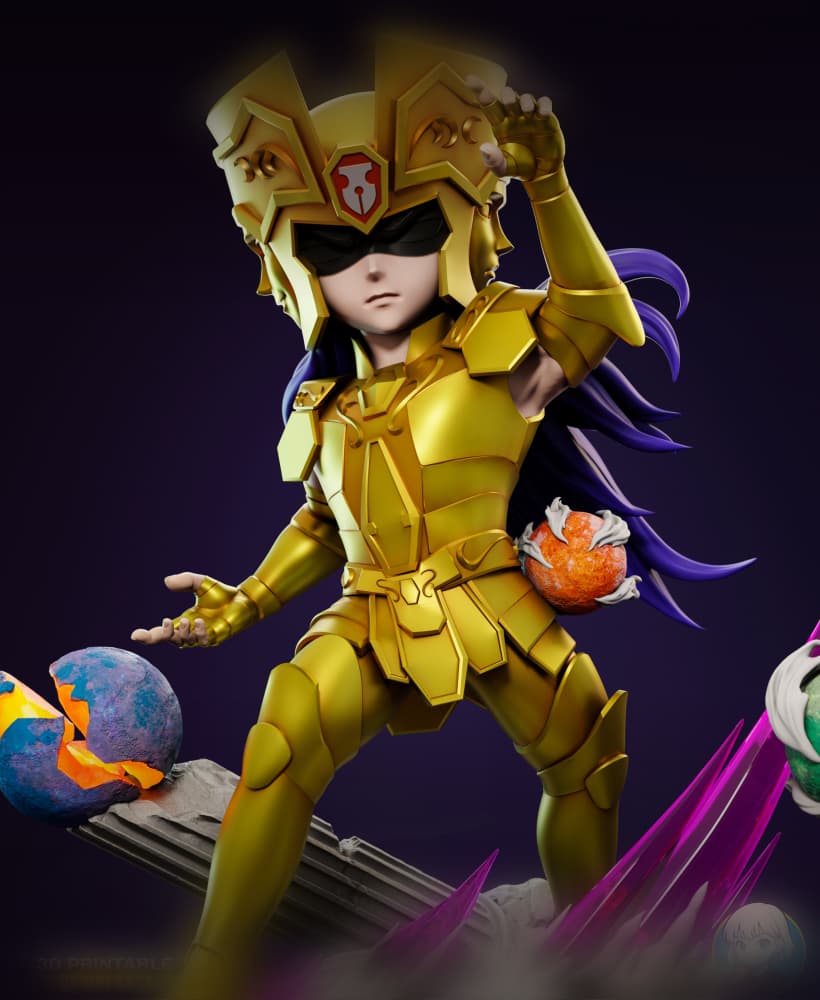 Saint Seiya Saga Chibi - Premium Collectible 3d model