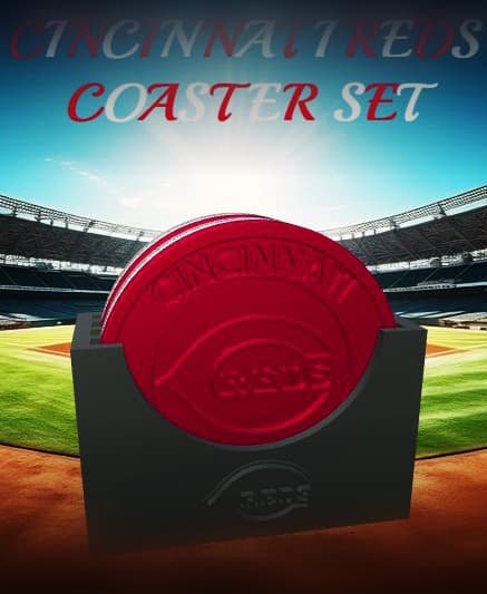 Cincinnati Reds Coaster Set (MLB) 3d model