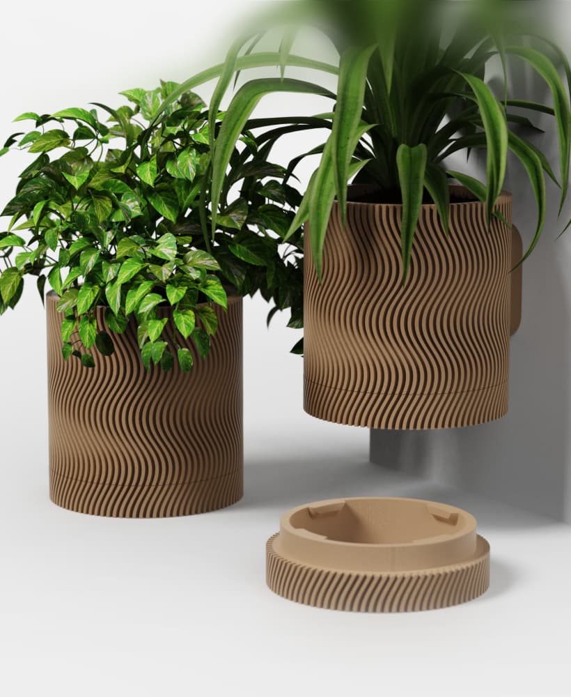 WAVE Collection - Planter Set 3d model