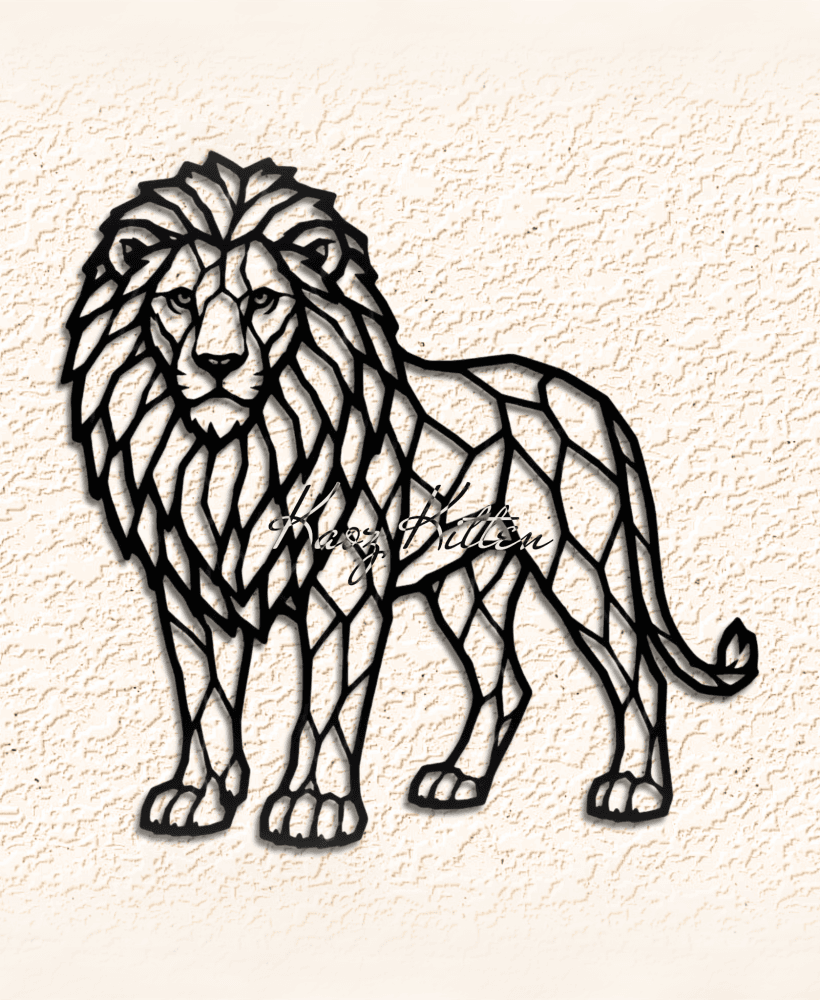 LION Wall Art Home Decor 3d model