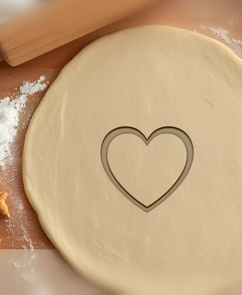 Heart Cookie Cutter, Biscuit Cutter 3d model