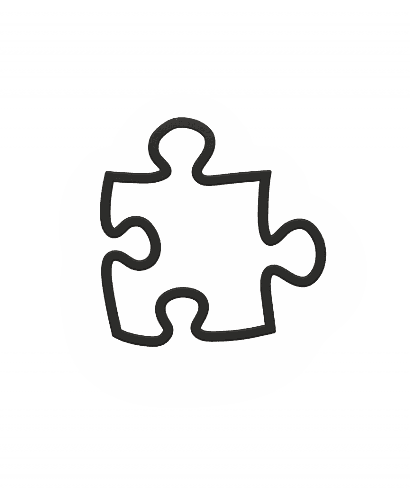 Puzzle Piece Cookie Cutter STL File - 4 inches 3d model
