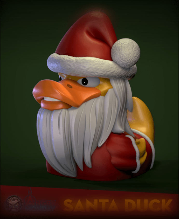Santa Duck 3d model