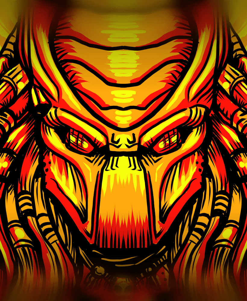 Predator Hughforge wall art 3d model