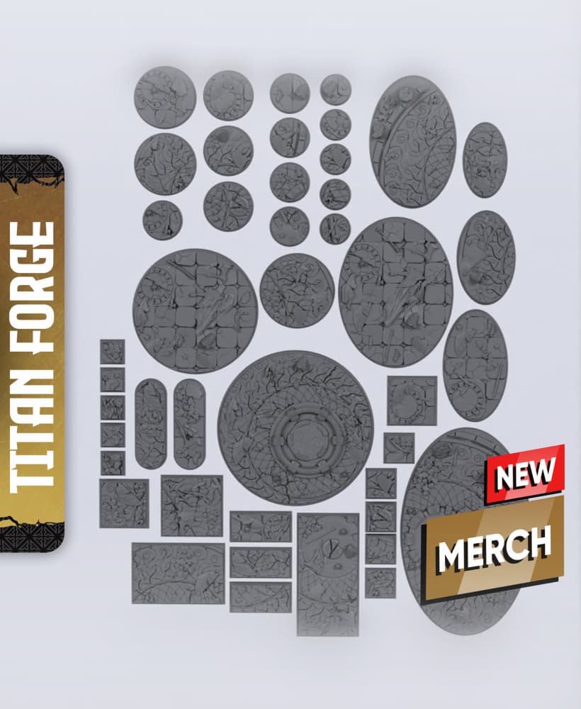 High Elves Bases - With Free Dragon Warhammer - 5e DnD Inspired for RPG and Wargamers 3d model