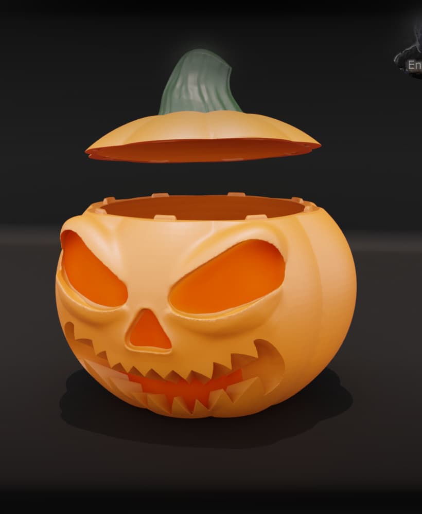 Pumpkin Container - Halloween 3d model