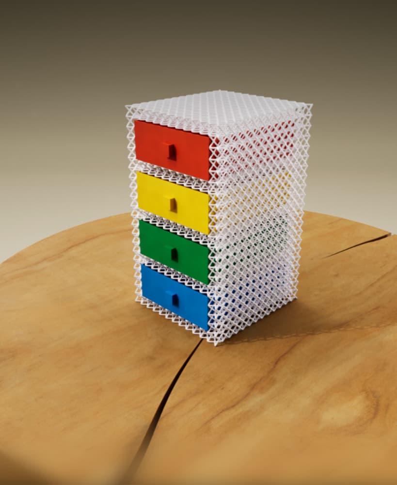Lattice Drawer Tower 3d model
