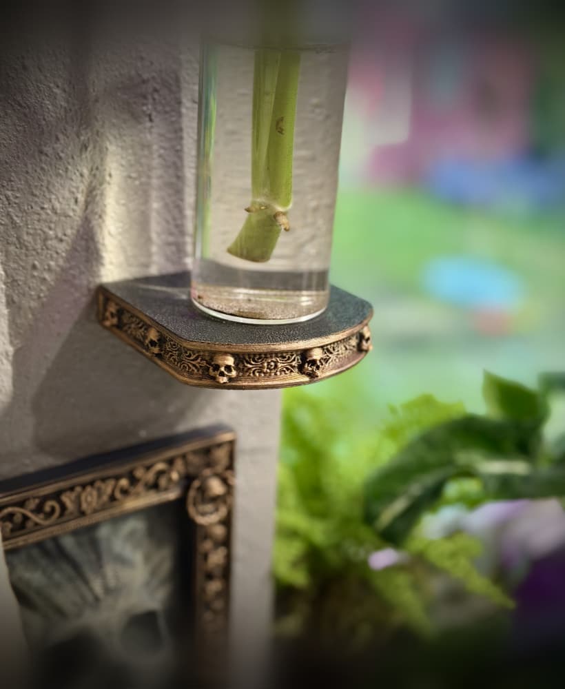 3" gothic wall shelf 3d model