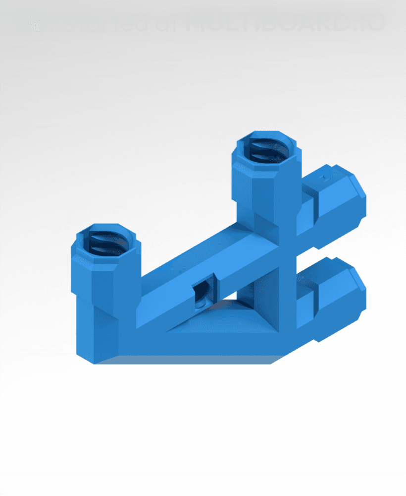 3x2 MU - Low Profile Bolt-Locked Bracket 3d model