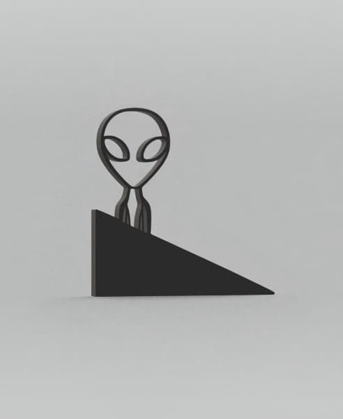 Door Stop, Alien Door Stopper, Door Back, 2 Different Models 3d model