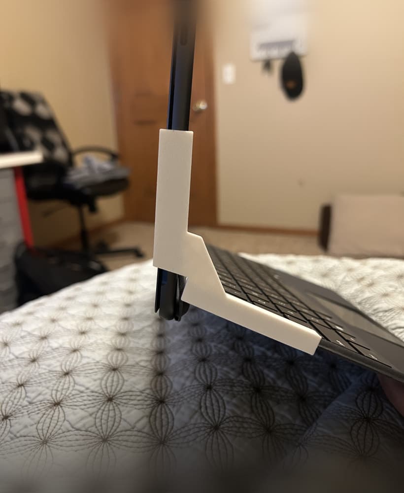 Surface Pro 11 Screen Holder – Kickstand-Free Support Bracket 3d model