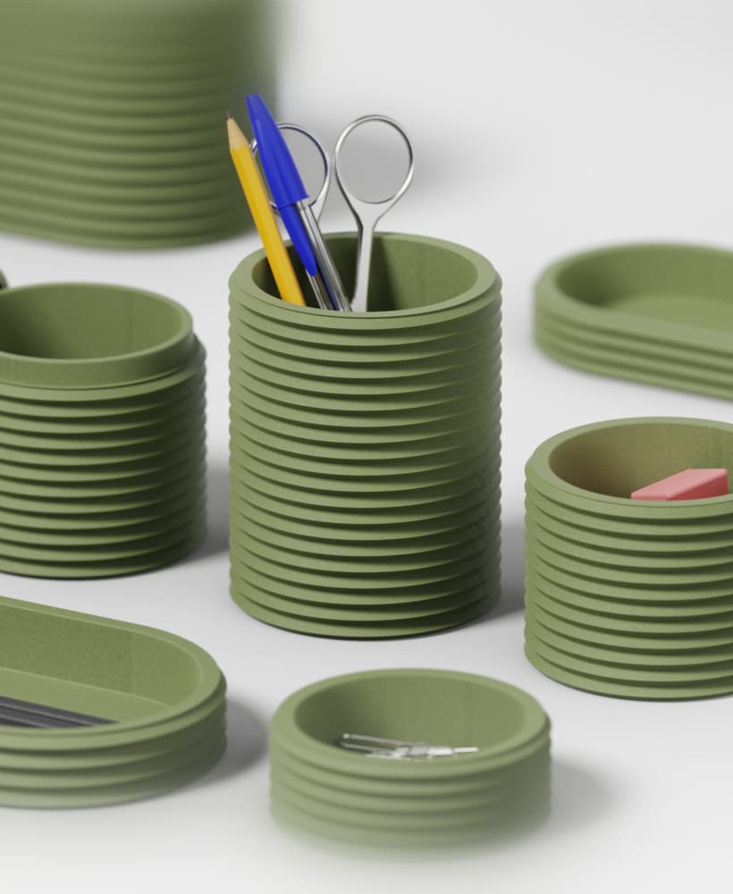 ZAG Collection - Desk Organizer Set 3d model