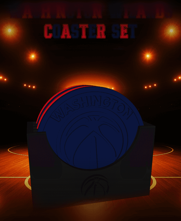 Washington Wizards Coaster Set (NBA) 3d model