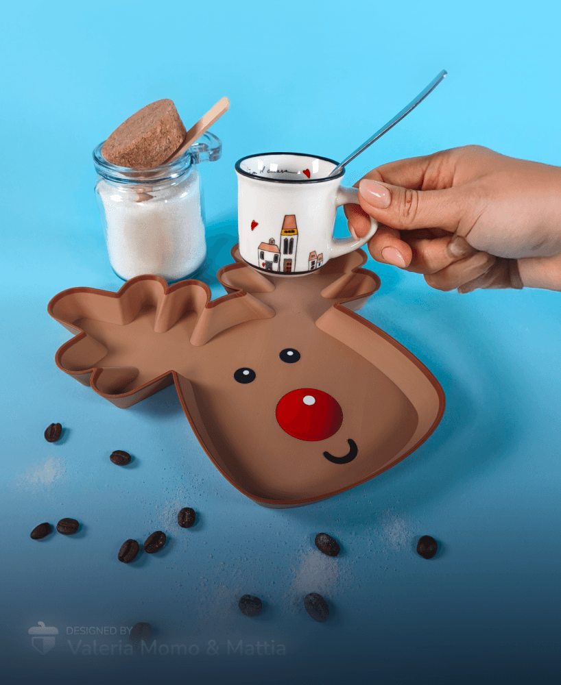 Rudolph Tray, Christmas Reindeer - Go Wild Tray Collection 3d model