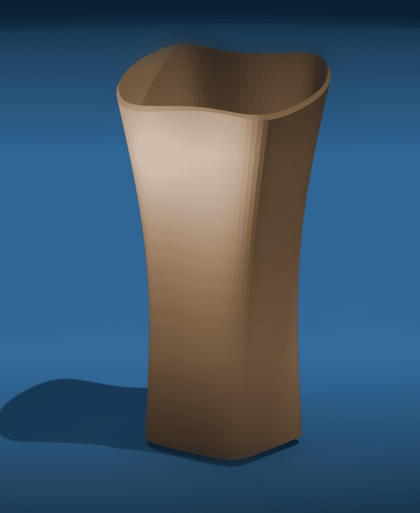 Wavy Rim Serenity Vase 3d model