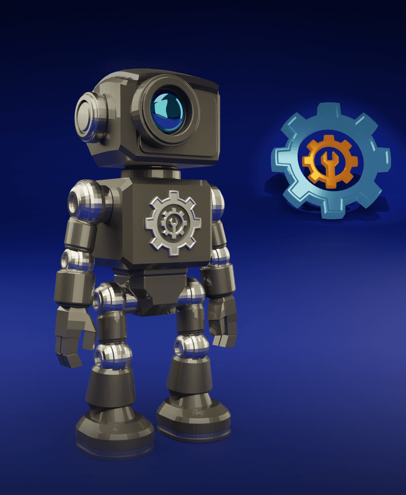 ModBot: Knurl - Machining Specialist | Modular, Magnet Ready, Premium STL 3d model