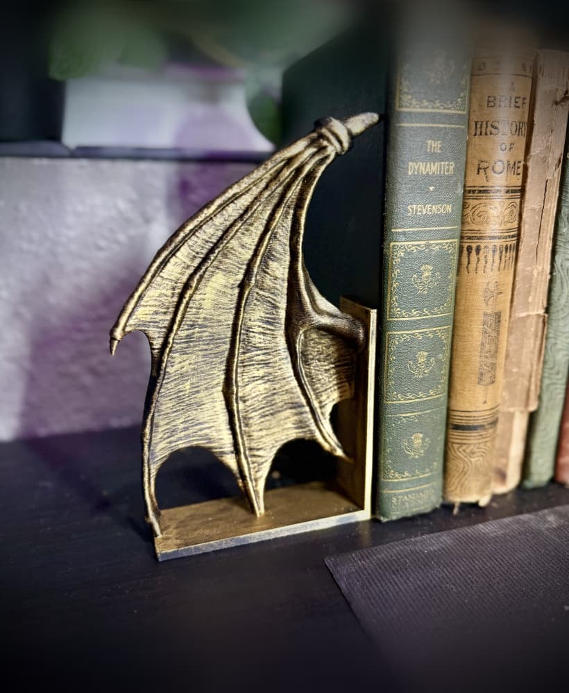 Dragon wing bookends 3d model