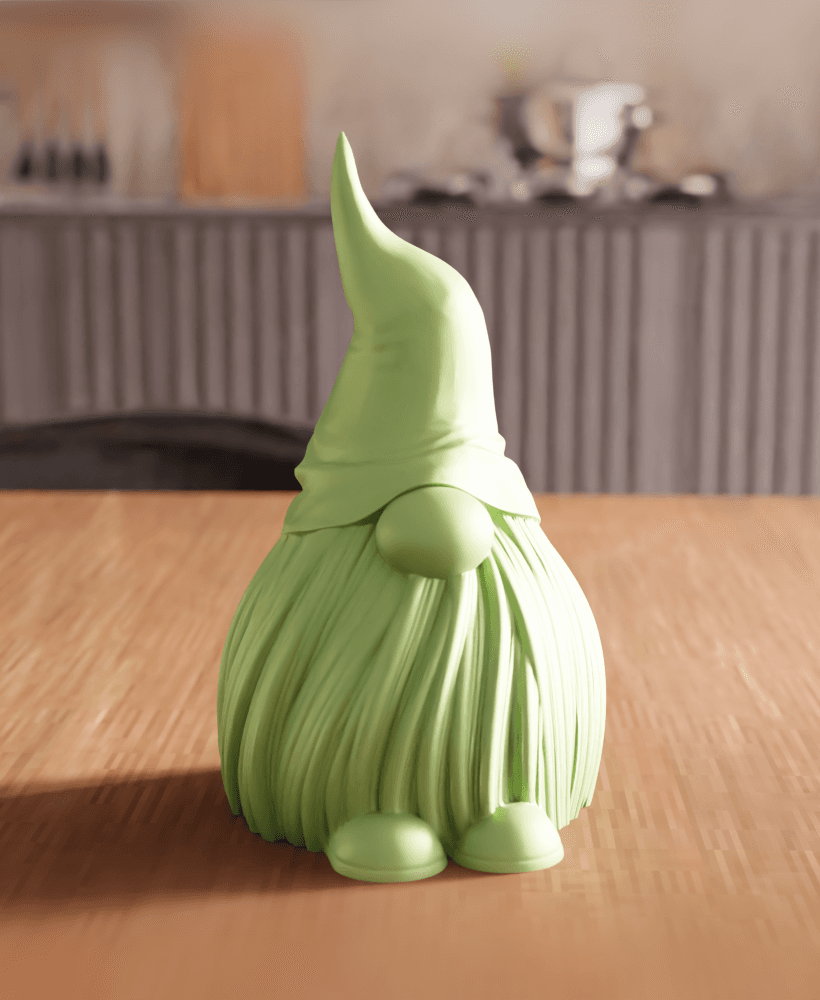 Nordic Gonk Garden Gnome Statue 3d model