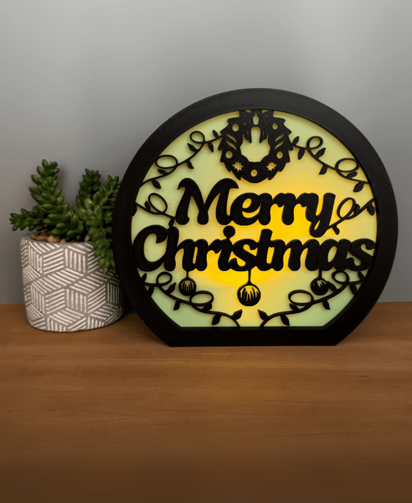 MerryChristmas Lamp 3d model