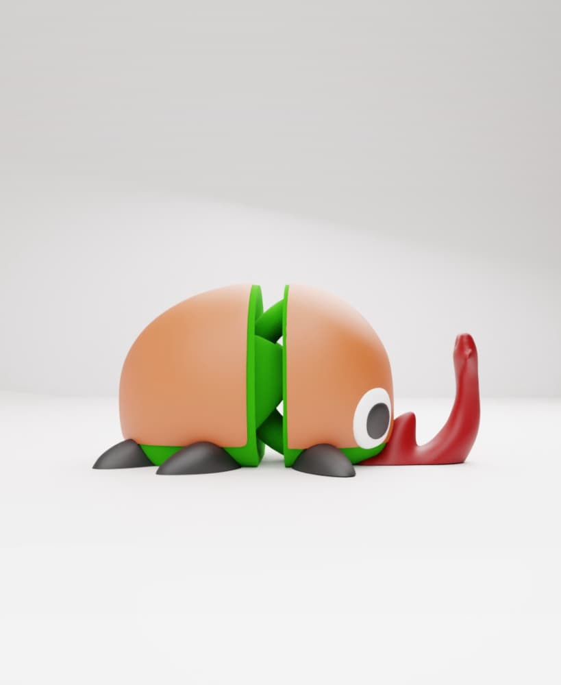 Elephant Beetle (Articulated) 3d model