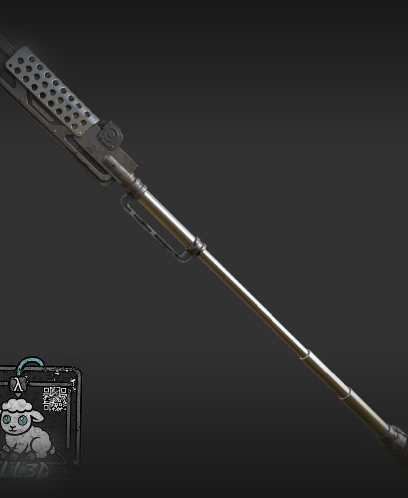 The Electroripper staff 3d model