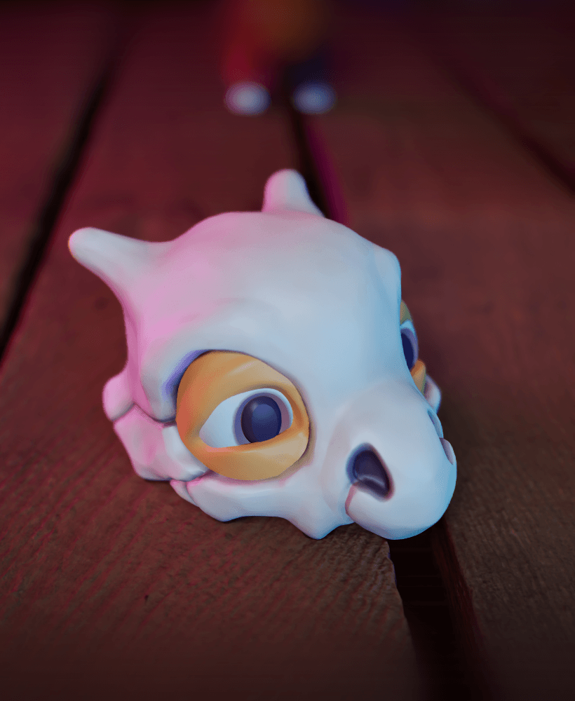 Li'l Cubone - #MASKtober - Pokemon Fanart Collectible 3d model