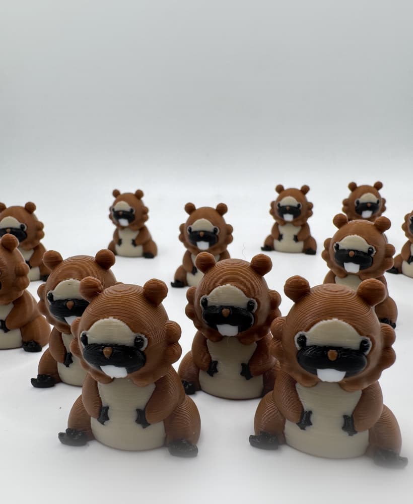 Bidoof (No support, 3mf included) 3d model