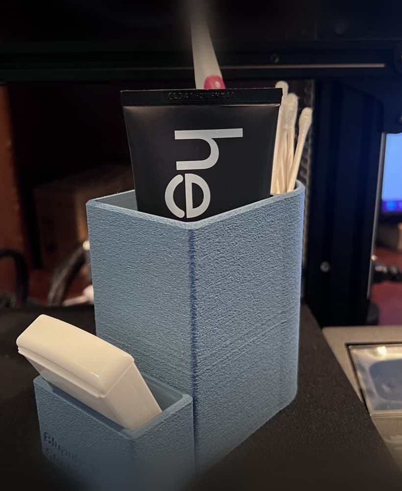 Custom-Designed Countertop Toiletry Holder 3d model