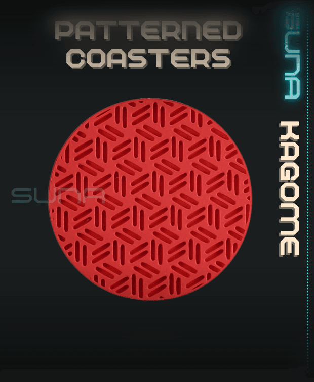 Coaster - Kagome / Basketweave 3d model