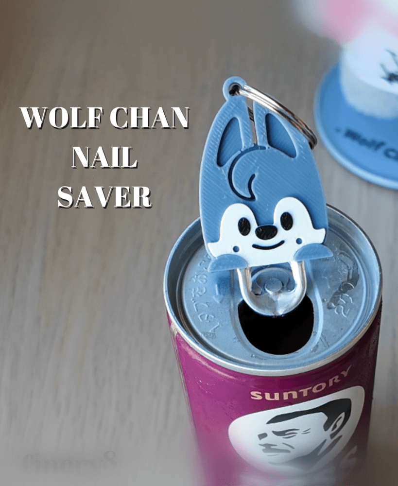 Wolf Chan Nail Saver Keychain 3d model