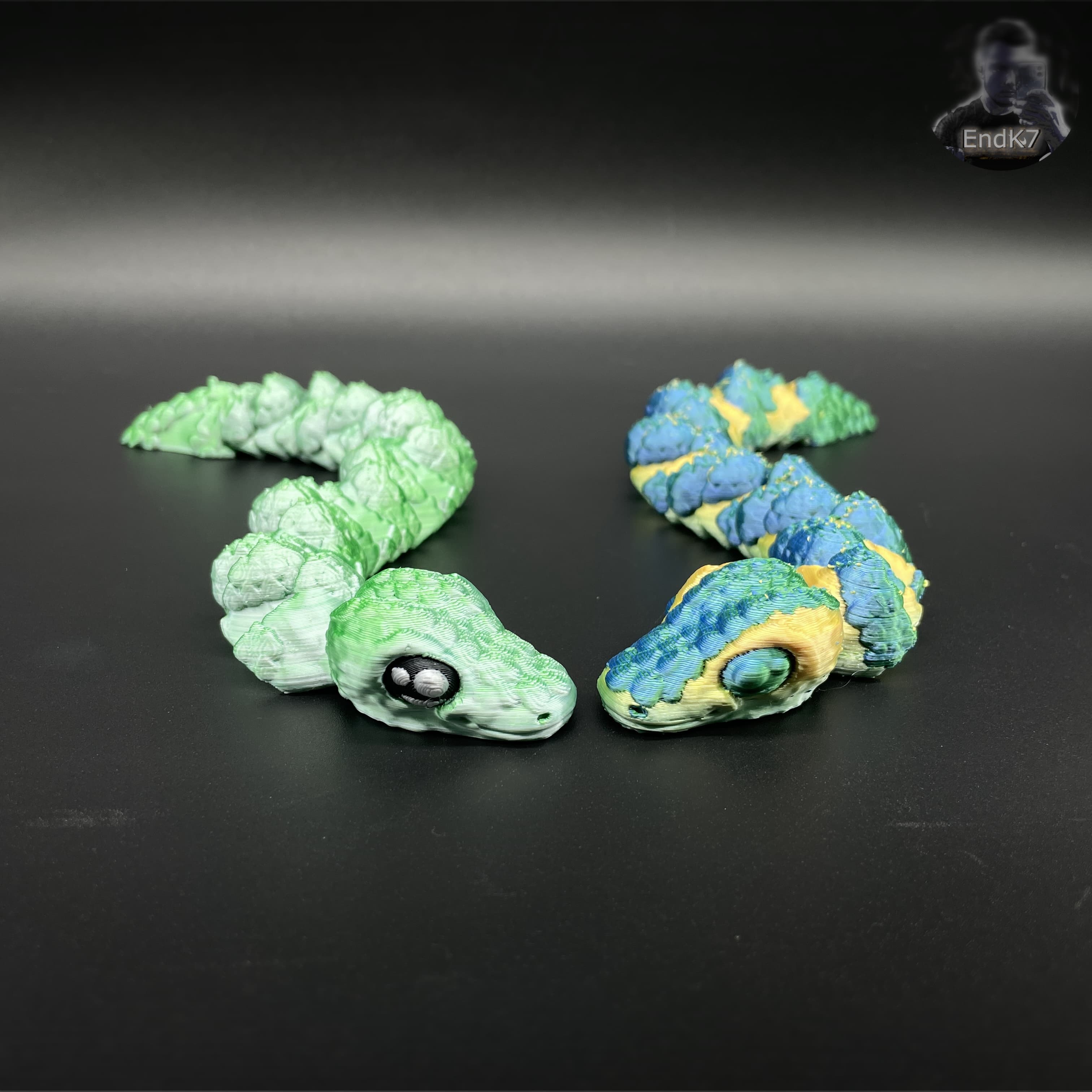 Legendary Snake - Articulated - Print in Place - Flexible - No Supports 3d model