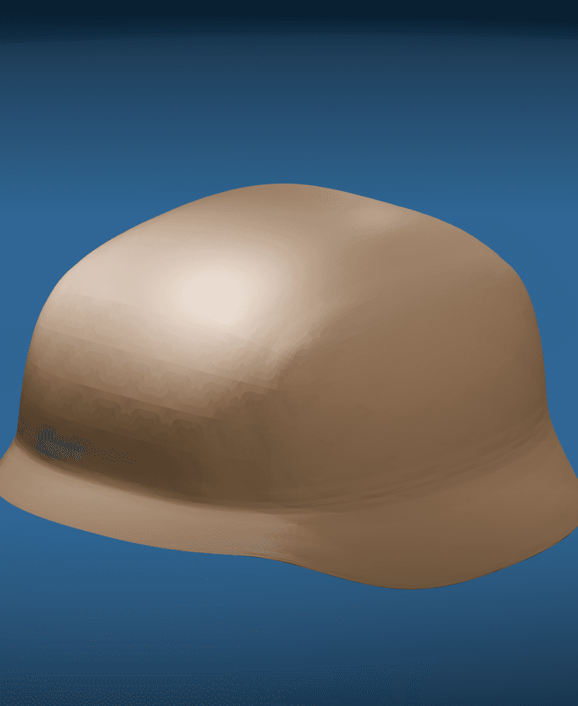 WWI German Helmet STL Historical 3D Model 3d model