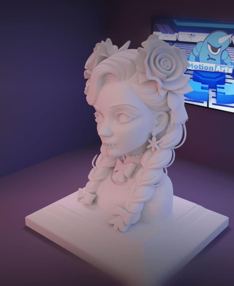 menina monstro.stl 3d model