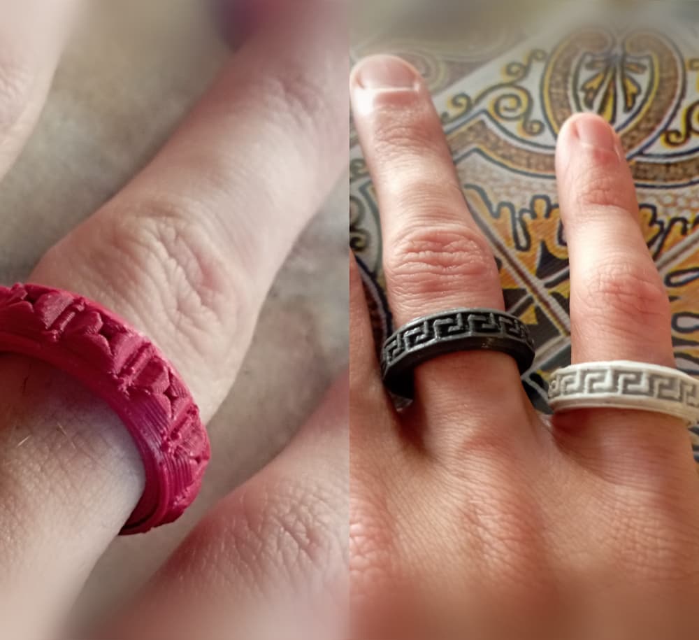 Fidgets Rings Bersase & X-Cross 3d model