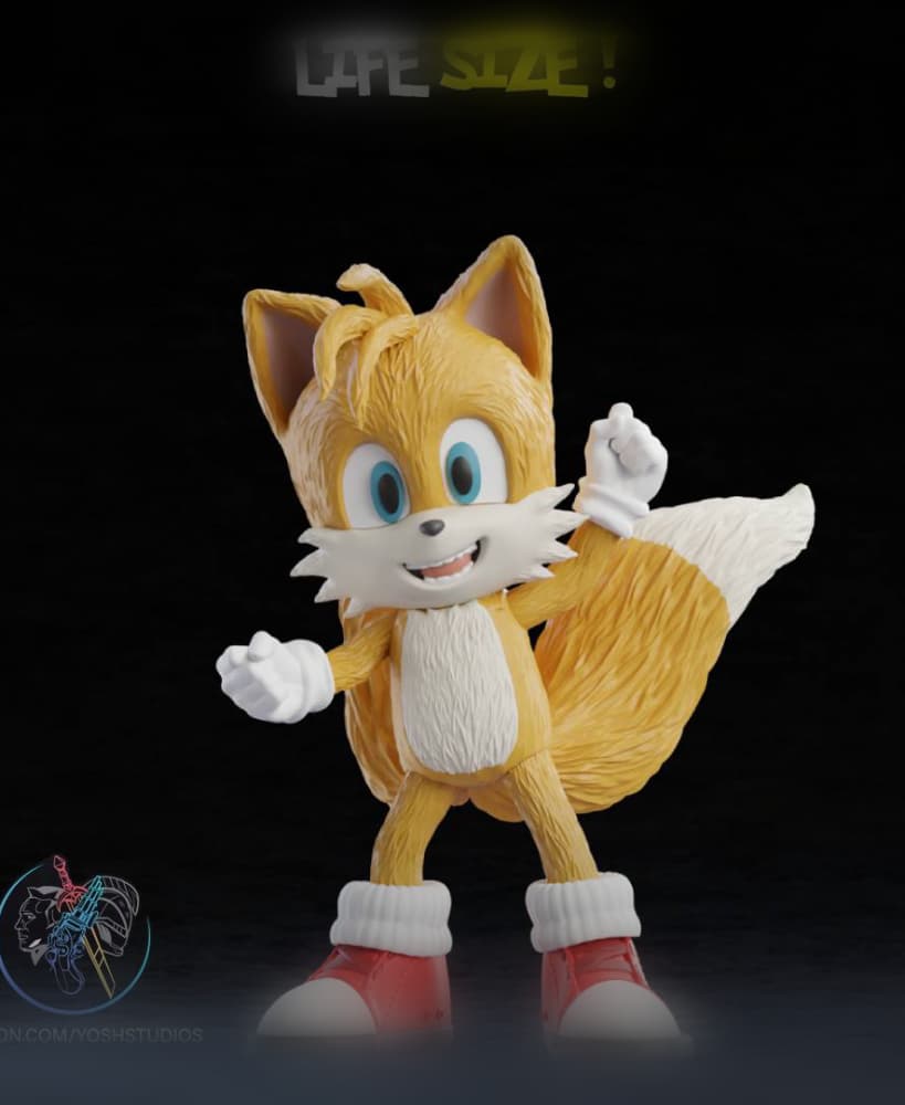 Life Size Tails 3D Printer File STL 3d model