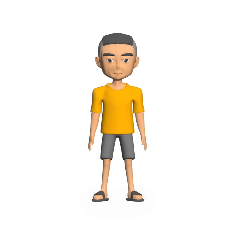 cartoon man.stl 3d model
