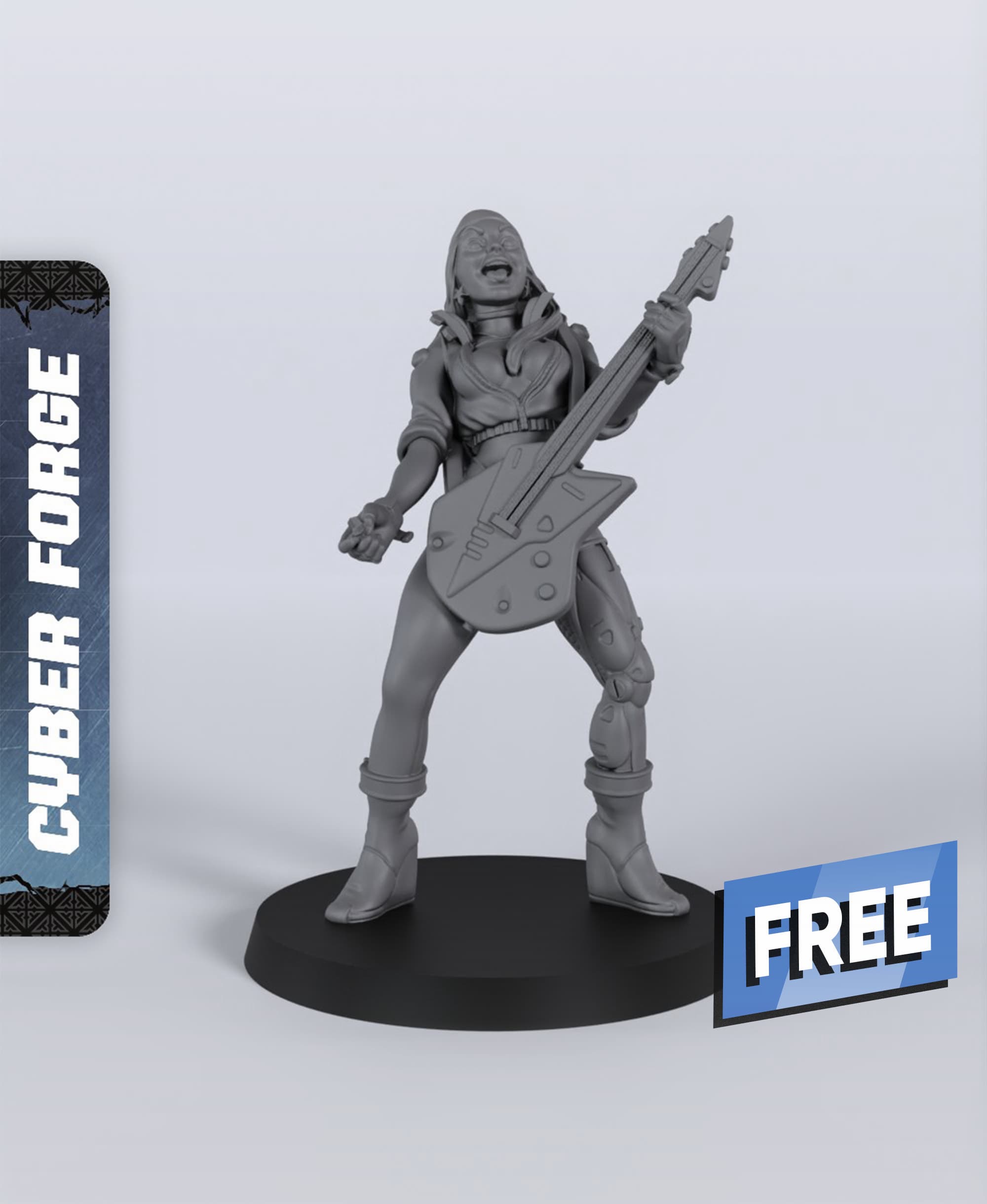 Jenny Silverleg - With Free Dragon - 5e DnD Inspired for RPG and Wargamers 3d model