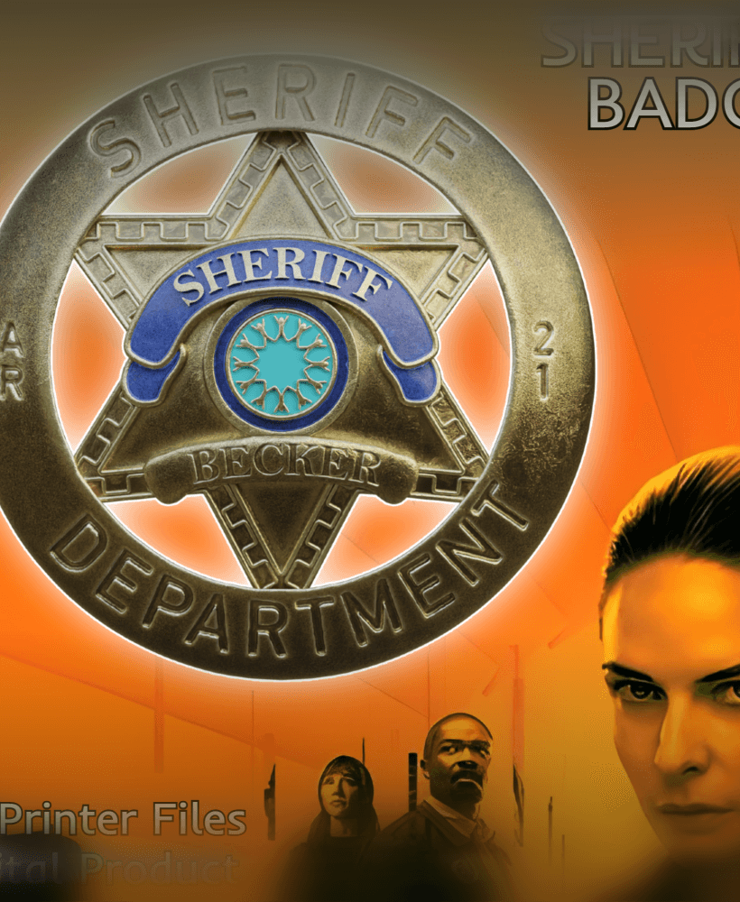 Silo Sheriff Backer Badge 3d model