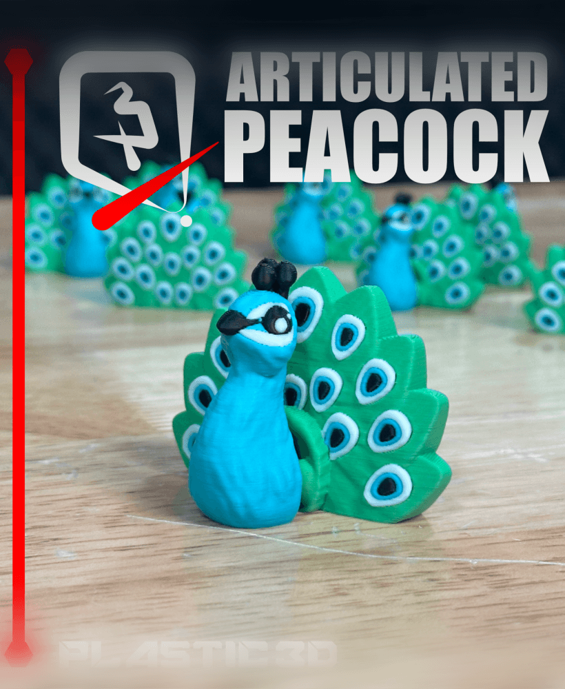 Articulated Peacock 3d model