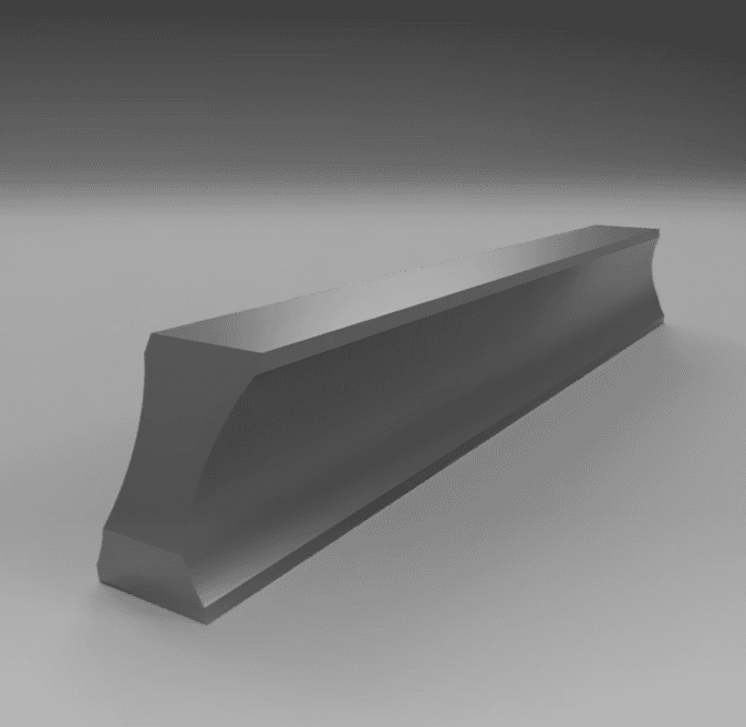 Sliding door handle 3d model