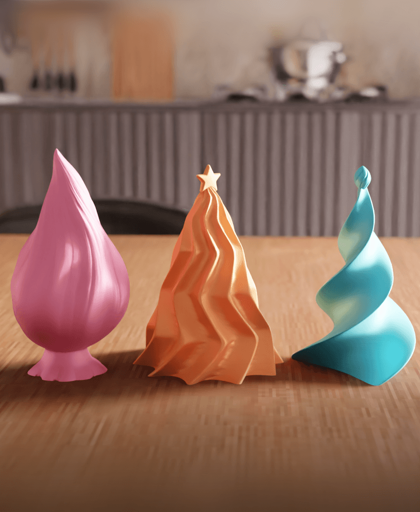 Abstract Christmas Tree Collection 3 3d model