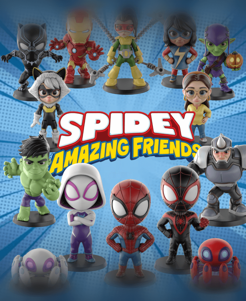 Spidey Amazing Friends STL Files - Spider Team - Superhero 3D Print Models 3d model