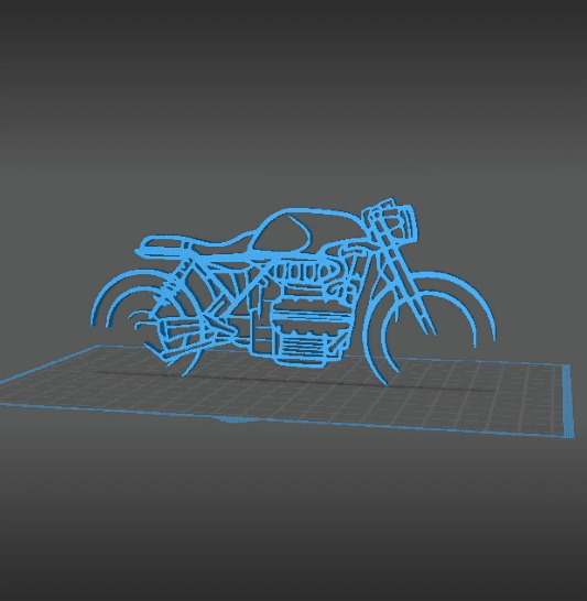 BMW - K1100 Wall Art 3d model