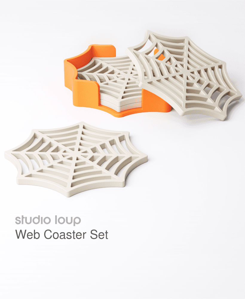 Web Coaster Set 3d model