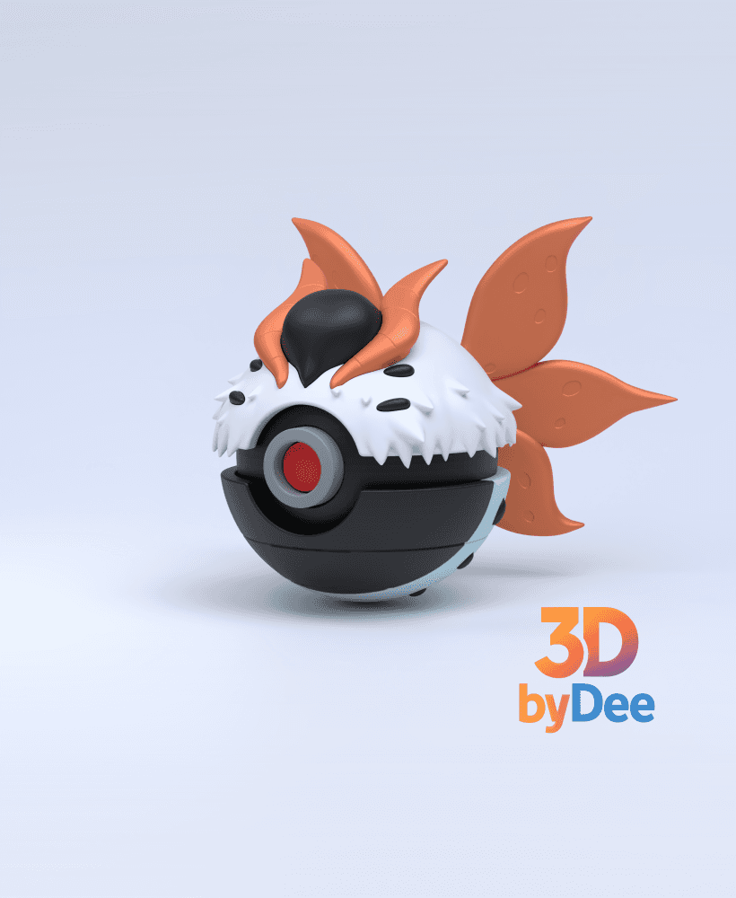 Volcarona Pokeball 3d model