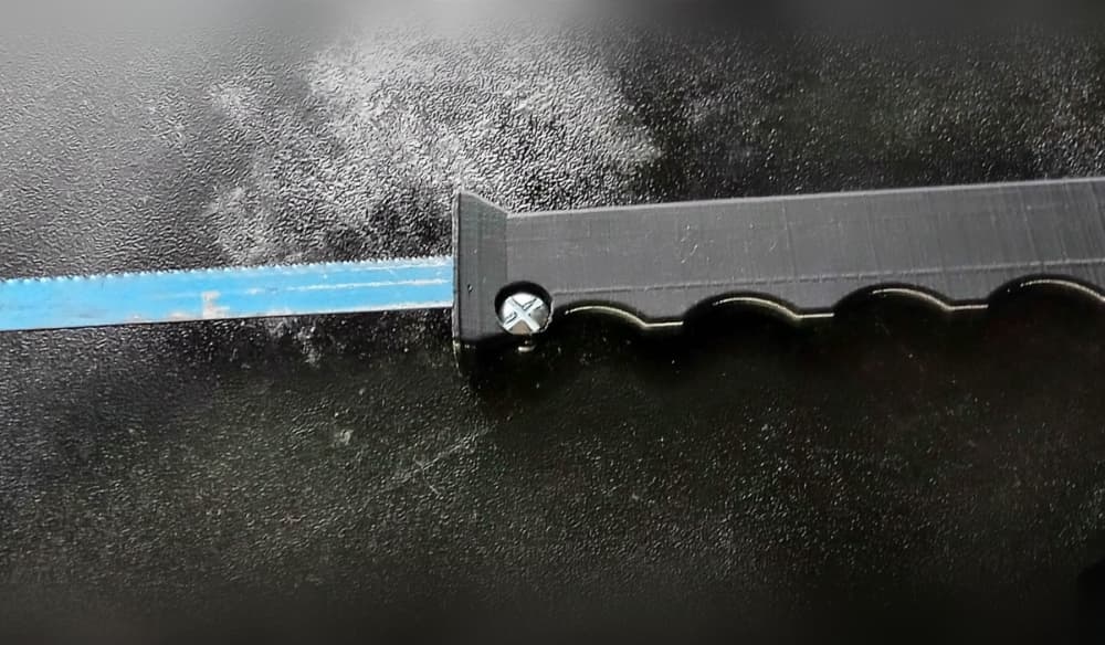 Hack saw blade handle 3d model