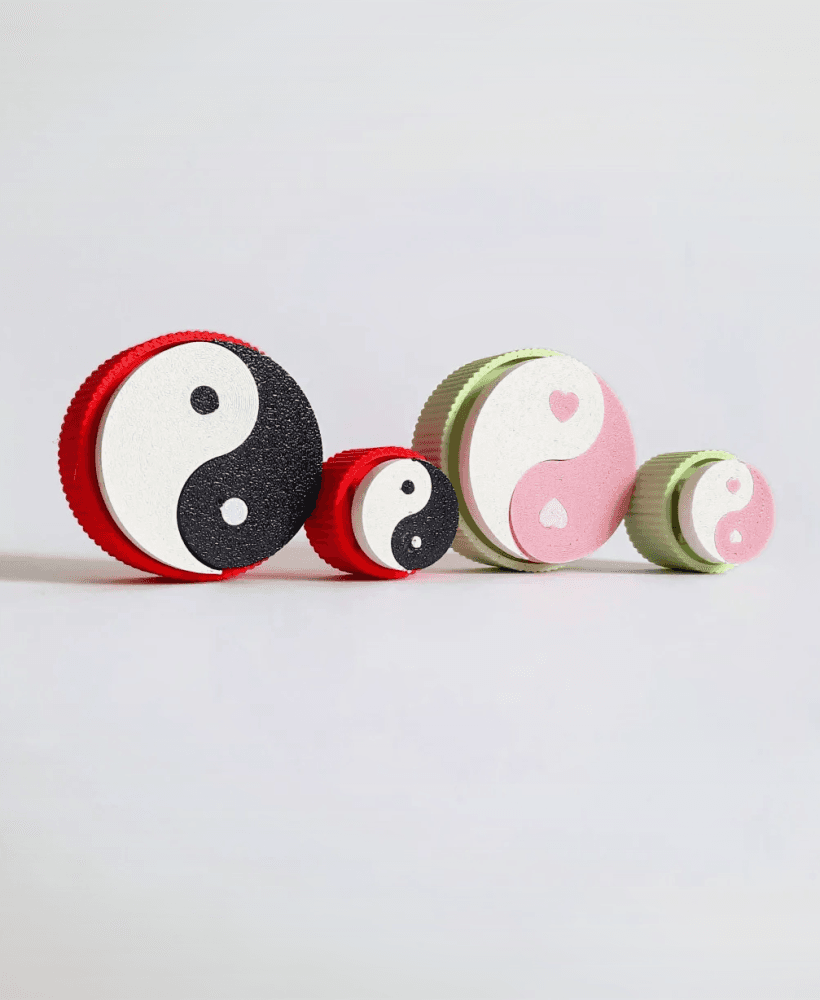 Cute Clicker Yin Yang Collection | No AMS | Print-in-place | Support-free 3d model